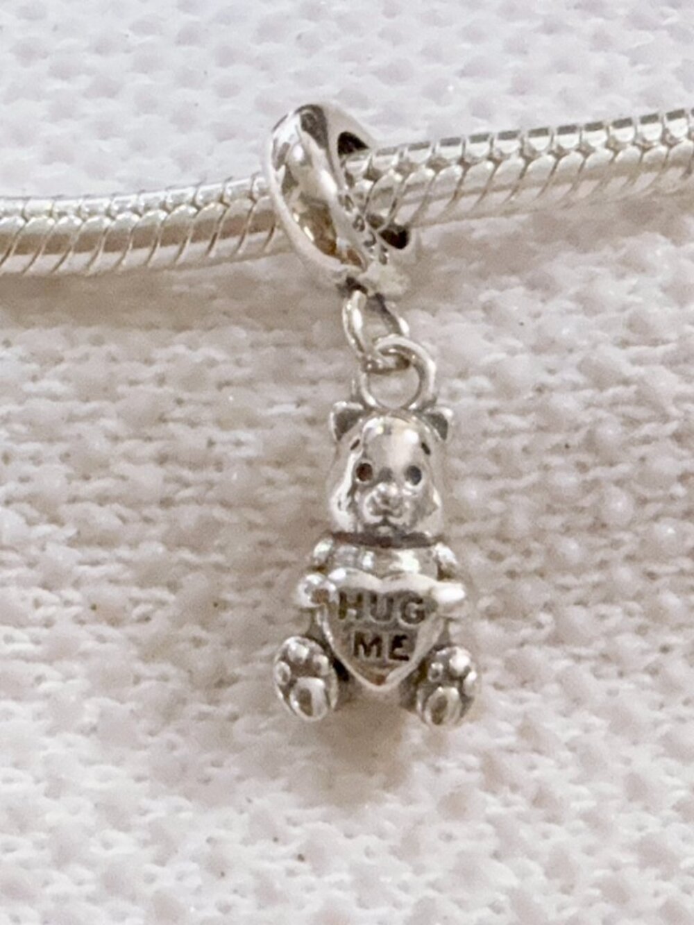 Teddy Bear Dangle Silver Charm For Pandora Bracelet